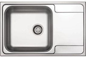 Chiuveta bucatarie inox satin Deante Soul cu o cuva si picurator