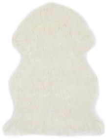 vidaXL Covor, alb, 60 x 90 cm, imitație de blană de oaie