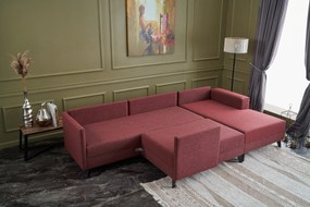 Canapea extensibilă de colț Efsun - Claret Red
