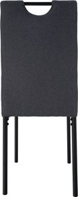 Scaun de sufragerie, gri/metal, JONKA