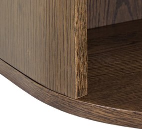 Noptieră în culoare naturală închisă cu aspect de lemn de stejar Paron – Actona