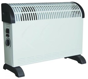 Convector electric pentru podea ELITE CH-1391, 2000W, 22 m², Ventilator turbo, 3 trepte, Termostat reglabil, Alb