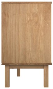Comoda cu sertar, 113,5x39,5x73 cm, lemn masiv de pin Maro