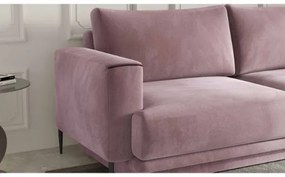 Canapea extensibila 3 locuri roz Dalia
