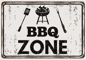 Fototapet - BBQ Zone - inscripție (152,5x104 cm), în 8 de alte dimensiuni noi