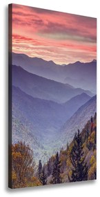 Tablou pe pânză canvas Ceață peste munți