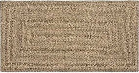 vidaXL Covoare de zonă Dreptunghiular Natural și Negru 80 x 150 cm