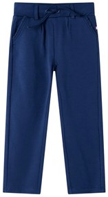 Pantaloni pentru copii cu șnur, bleumarin, 116
