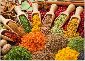 Tablou - Condimente din întreaga lume (70x50 cm)