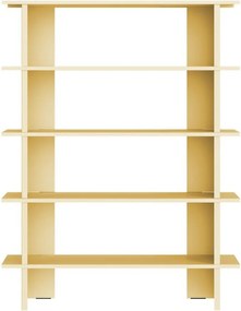 Bibliotecă galbenă din metal 120x156x37 cm Hes – noo.ma