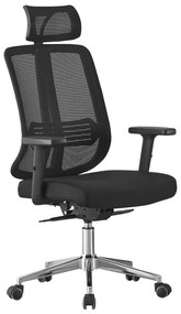 Scaun ergonomic, inaltime reglabila, rabatabil, Mesh, Negru