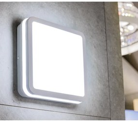 Plafonieră LED de exterior cu senzor Kanlux 38775 BENO 12/18W/230V 3000/3500/4000K IP65 alb