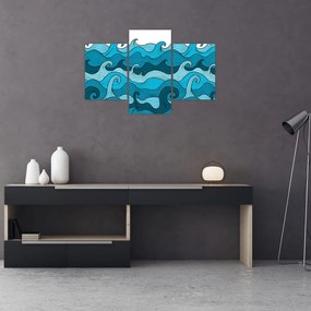 Tablou - Marea, abstracție (90x60 cm)