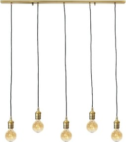 Lustra cu 5 pendule din alama personalizabila Vesta