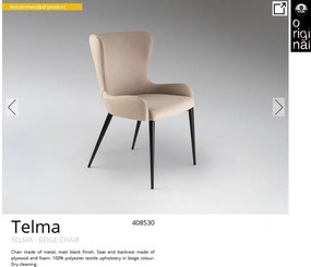 Scaun dining design elegant Telma bej