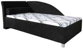 Pat de o persoană 90 cm Pearline Plus (cu somiere, fără saltele) (S). 774150