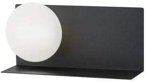 Aplica LED moderna cu raft metalic Calvia neagra