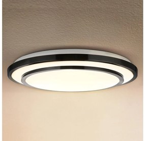 Plafonieră LED dimabilă Brilagi LUCIANO LED/48W/230V 3000-6500K ø 39 cm negru + telecomandă