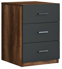 Comodă Vincent 3 (nuc + antracit). 1072627