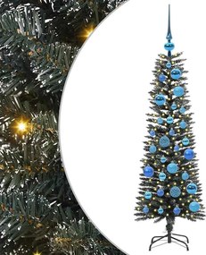 vidaXL Brad de Crăciun artificial Verde 120 cm PVC și Plastic și Oțel