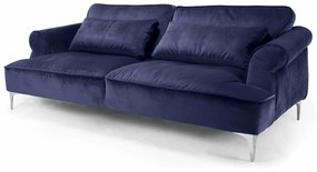 Canapea Manhattan albastra 242/114/89 cm