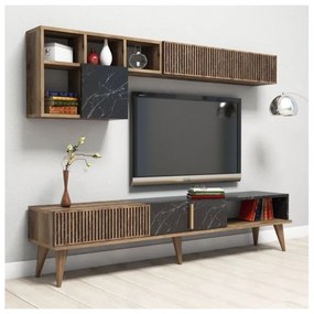 Mobila Living TV Milano - Nuc, Negru