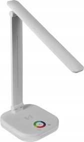 Lampă de birou LED RGBW dimabilă, cu încărcare wireless, LED/7W/5V USB, alb