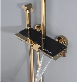 Coloana Dus ,Gold ,Afisaj Lcd Temperatura Apa ,Smack, LS