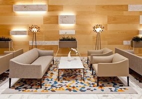 Lampadar cu trepied realizat manual Flora Gold