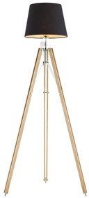Lampadar/Lampa de podea eleganta cu trepied lemn natur ASTER