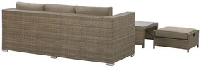 Set pentru grădină BELLEN (maro) (pentru 3 persoane). 1022983
