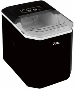 Aparat cuburi de gheata Oliver Voltz OV51447B, 120W, 12 kg/24 h, 1.3 L, 9 cuburi/cicluri, Indicator de gheata si apa, Negru