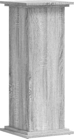 vidaXL Suport de plante, sonoma gri, 33x33x80 cm, lemn prelucrat