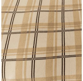 Lenjerie de pat microplus PLAID crem Dimensiunile lenjeriei: 70 x 90 cm | 140 x 200 cm