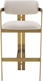 Scaun bar design LUX Donato, boucle crem 115048 HZ