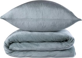 decoDoma Lenjerie de pat din micropluş, gri
