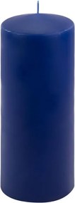Set de lumânări în formă de pilon, 25 cm, Ø 10 cm, albastru,