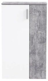 Pantofar ETON alb/gri beton