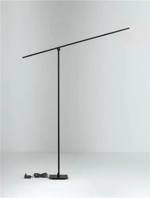 Lampa LED dimabila de podea directionabila TENSO negru