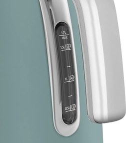 Ceainic electric SMEG KLF03EGMEU, 2400 W, 1,7 l, bază rotativă la 360°, finisaj mat, verde smarald