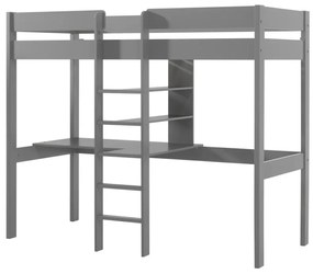 Pat copii PINO LOFT FĂRĂ CANAPEA EXTENSIBILĂ 90 X 200 CM GRI
