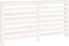 vidaXL Mască pentru calorifer, alb, 153x19x84 cm, lemn masiv de pin