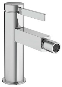 Baterie bideu monocomanda Hansgrohe Finoris cu ventil Push-Open crom