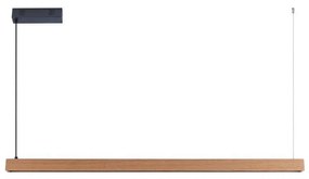 Immax NEO 07303L - Lustră LED dimmabilă pe cablu MADEIRA 26W/230V Wi-Fi Tuya, 122 cm, stejar