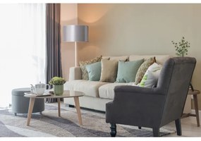 Lampadar Duolla CANNES 1xE27/15W/230V d. 45 cm argintiu/alb