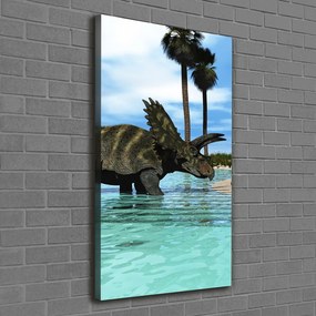 Print pe canvas Dinozauri pe plajă