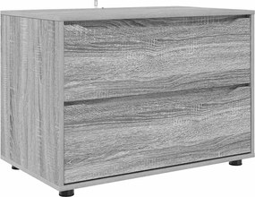 vidaXL Dulap de depozitare Gri Sonoma 80 x 48 x 57 cm Lemn compozit