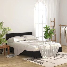 Tăblie de pat, negru, 160x1,5x80 cm, lemn prelucrat