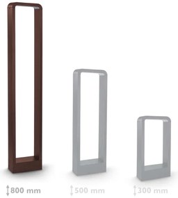 Brilagi - Lampă LED de exterior BARI LED/7W/230V 3000/4000/6000K maro IP54 80 cm