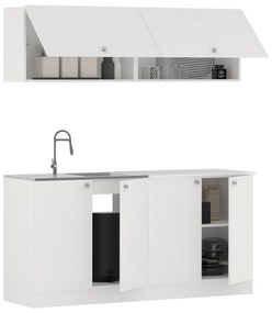 Bucatarie Alegra, Alb, L 160 cm